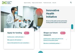Screenshot of the IHI website